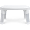 fusshocker tritthocker einstiegshilfe badewanne trittstufe waschbecken hoehenverstellbar anti-rutsch moderne badezimmerhilfe fuer senioren und kinder modell 43910 weiss