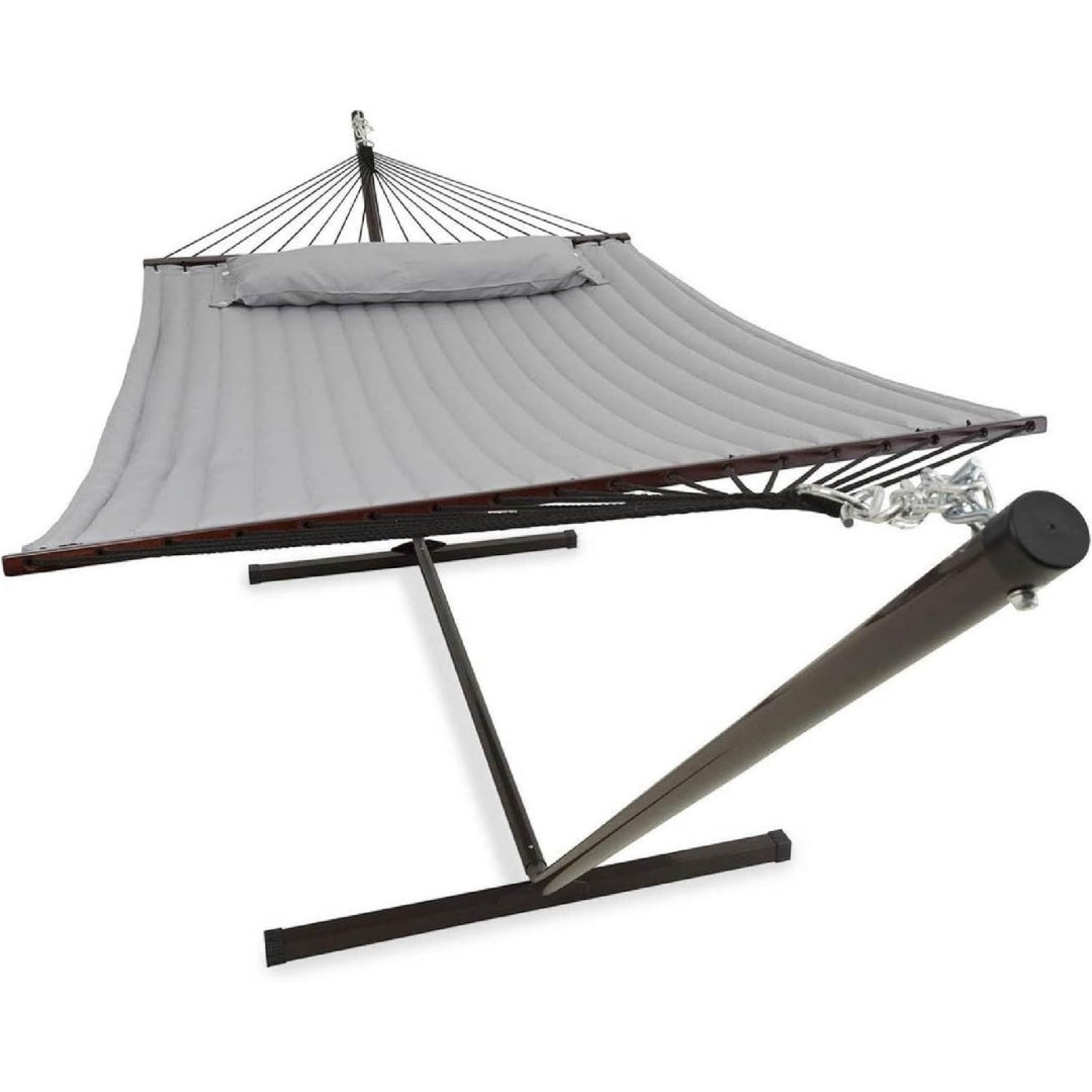 vita5 haengematte mit gestell - haengematte outdoor fuer garten balkon doppelhaengematte mit staender 200 kg belastbarkeit einfache montage