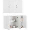 haengeschrank kueche weiss mit 3 tueren verstellbarem regalboden kuechenoberschrank wandschrank kuechenschrank fuer gewuerze medizinschrank apothekerschrank wandmodell frg231-l-w