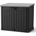 koll living gartenbox muelltonnenbox geraetebox schuppen fuer 2x 240 liter muelltonnen - 100 schimmelfrei durch belueftung - modell 2027