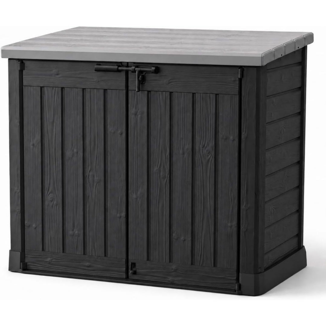 koll living gartenbox muelltonnenbox geraetebox schuppen fuer 2x 240 liter muelltonnen - 100 schimmelfrei durch belueftung - modell 2027