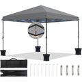 sekey one-touch pop up pavillon 3x3 wasserdicht stabil winterfest faltpavillon 3x3m mit verdickten roehren partyzelt pavillion klappbar fuer camping festival party premium serie 3x3 anthrazit