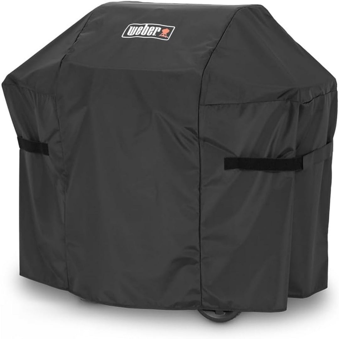 premium grillabdeckhaube fuer spirit spirit zwei 200er modelle atmungsaktiv ultraviolett- wasserbestaendig mit klettverschluss zum befestigen grillcover grill-abdeckung - schwarz 7182