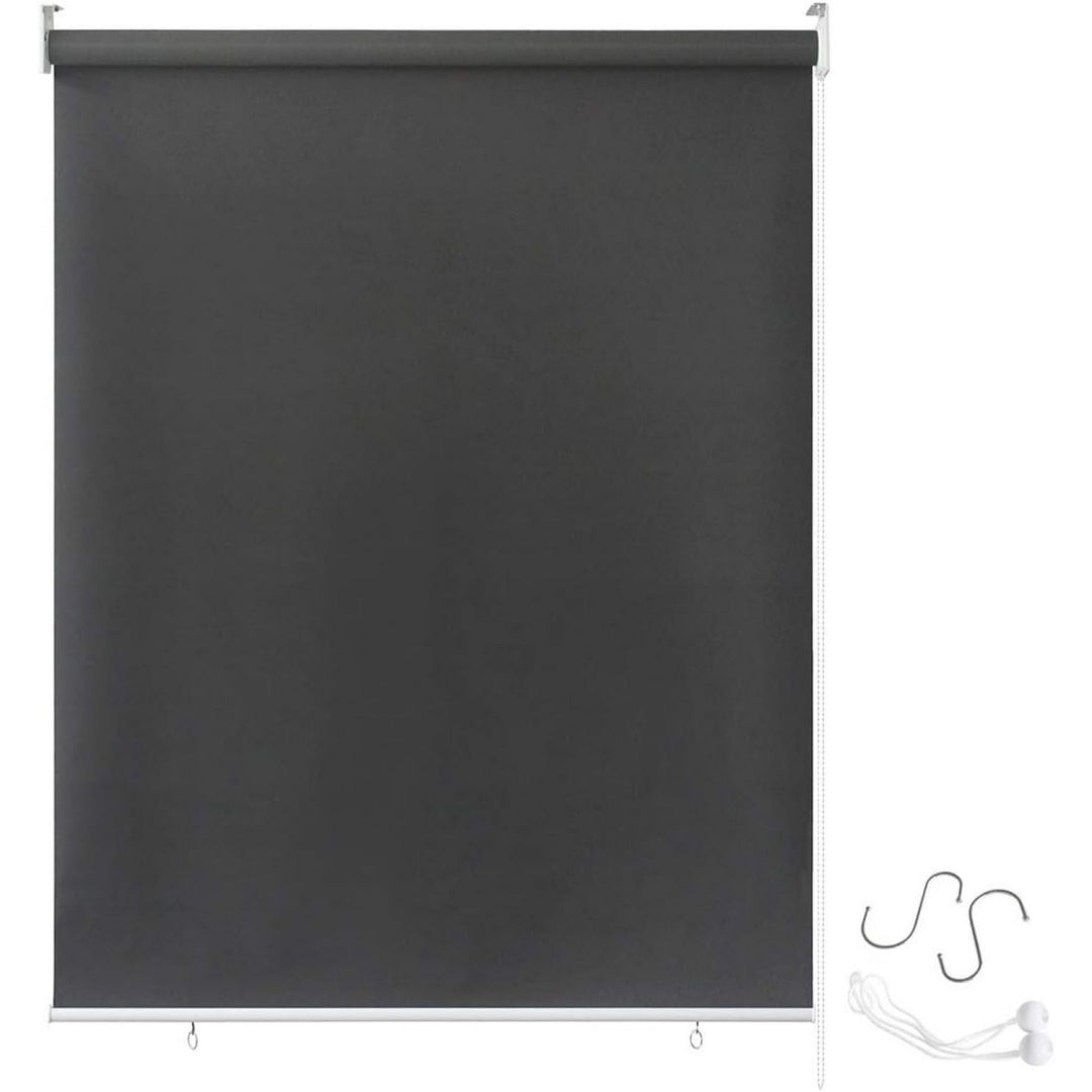 aussenrollo balkon sichtschutz sonnenschutz senkrechtmarkise balkon outdoor rollo beschattung ultraviolett schutz 180 x 240cm anthrazit